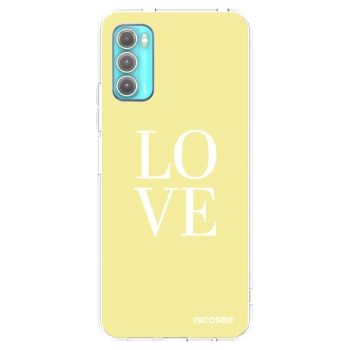 Picasee silikonski prozorni ovitek za Motorola Moto G60 - Love