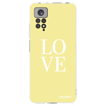 Picasee silikonski prozorni ovitek za Xiaomi Redmi Note 11 - Love