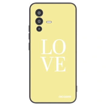 Picasee silikonski črni ovitek za Vivo V23 5G - Love
