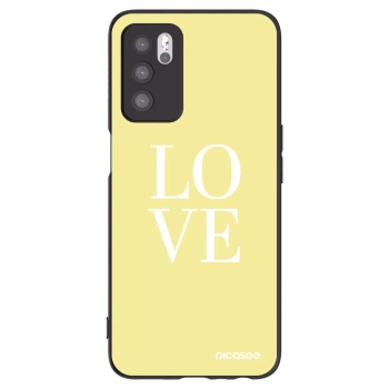 Picasee silikonski črni ovitek za OPPO A16 - Love