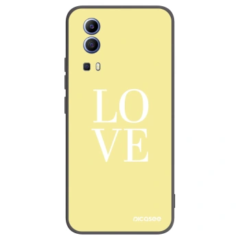Picasee silikonski črni ovitek za Vivo Y52 5G - Love