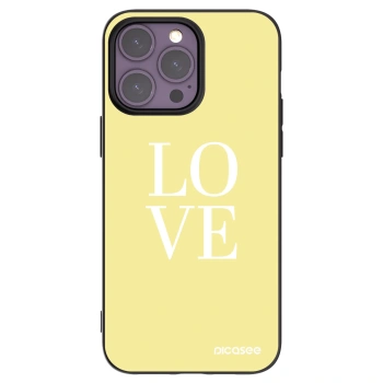 Picasee silikonski črni ovitek za Apple iPhone 14 Pro Max - Love