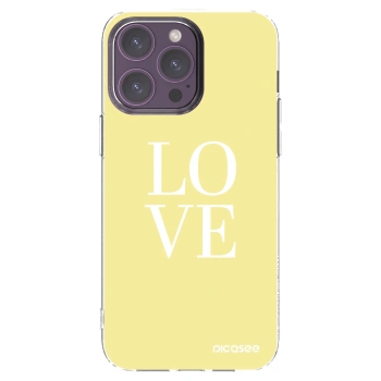 Picasee silikonski prozorni ovitek za Apple iPhone 14 Pro Max - Love