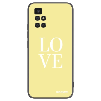 Picasee silikonski črni ovitek za Xiaomi Redmi 10 (2022) - Love