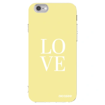 Picasee silikonski prozorni ovitek za Apple iPhone 6/6S - Love