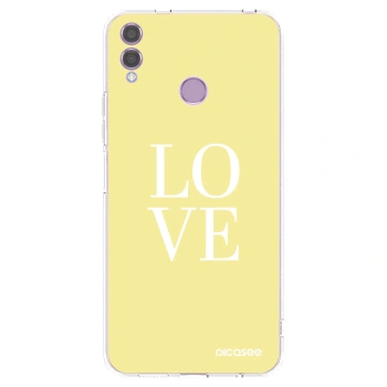 Picasee silikonski prozorni ovitek za Honor 8X - Love