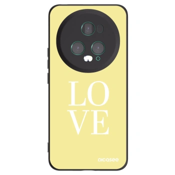 Picasee silikonski črni ovitek za Honor Magic5 Pro - Love