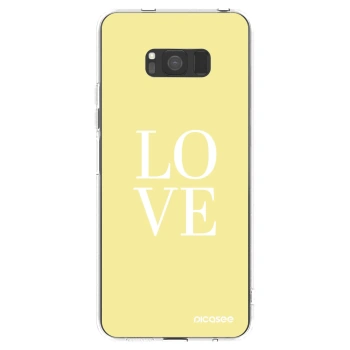 Picasee silikonski prozorni ovitek za Samsung Galaxy S8 G950F - Love