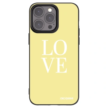 Picasee silikonski črni ovitek za Apple iPhone 15 Pro Max - Love