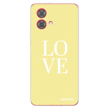 Picasee silikonski prozorni ovitek za Motorola Moto G84 5G - Love
