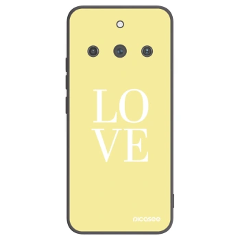 Picasee silikonski črni ovitek za Realme 11 Pro+ - Love