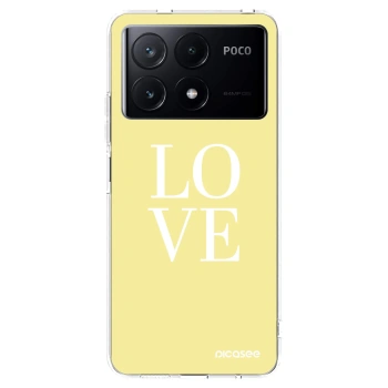 Picasee silikonski prozorni ovitek za Xiaomi Poco X6 Pro - Love