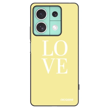 Picasee silikonski črni ovitek za Xiaomi Redmi Note 13 5G - Love