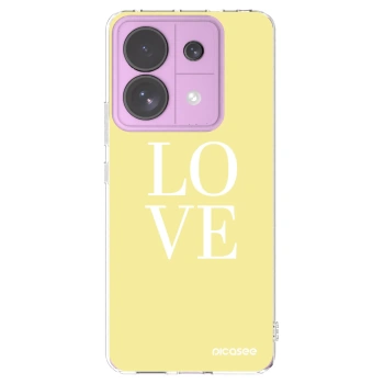 Picasee silikonski prozorni ovitek za Xiaomi Redmi Note 13 Pro 5G - Love