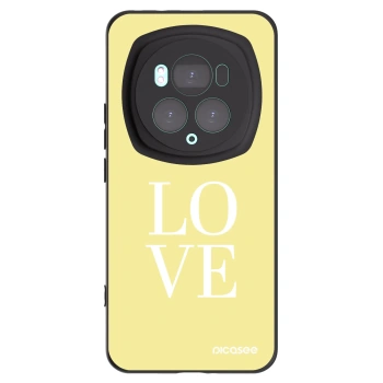 Picasee silikonski črni ovitek za Honor Magic6 Pro - Love