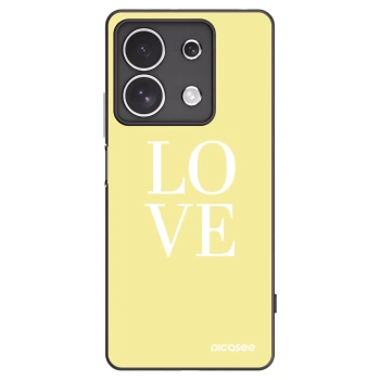 Picasee silikonski črni ovitek za Xiaomi Redmi Note 13 4G - Love