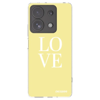 Picasee silikonski prozorni ovitek za Xiaomi Redmi Note 13 Pro 4G - Love