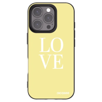 Picasee silikonski črni ovitek za Apple iPhone 16 Pro - Love