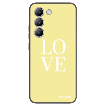 Picasee silikonski črni ovitek za Vivo V40 SE 5G - Love