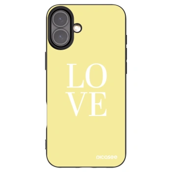 Picasee silikonski črni ovitek za Apple iPhone 16 Plus - Love