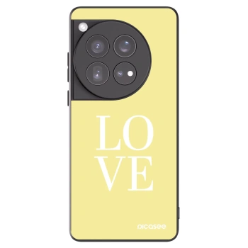 Picasee silikonski črni ovitek za OnePlus 12 5G - Love