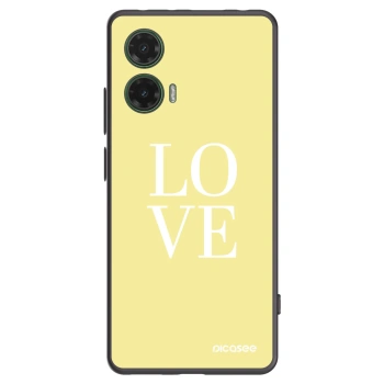 Picasee silikonski črni ovitek za Motorola Moto G35 5G - Love