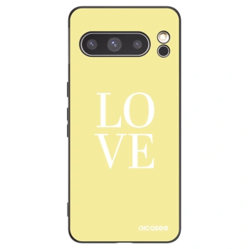 Picasee silikonski črni ovitek za Google Pixel 8 Pro - Love