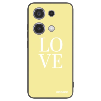 Picasee silikonski črni ovitek za Xiaomi Redmi Note 14S - Love