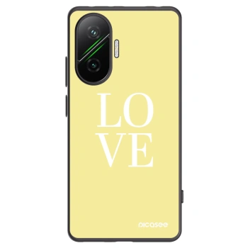 Picasee silikonski črni ovitek za Xiaomi Poco F7 5G - Love