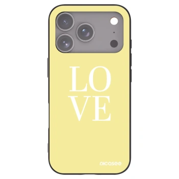 Picasee silikonski črni ovitek za Apple iPhone 17 Pro - Love