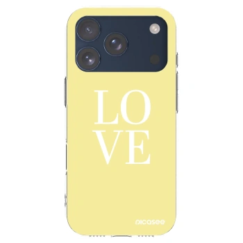 Picasee silikonski prozorni ovitek za Apple iPhone 17 Pro - Love