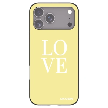 Picasee silikonski črni ovitek za Apple iPhone 17 Pro Max - Love