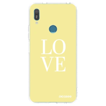 Picasee silikonski prozorni ovitek za Huawei Y6 2019 - Love