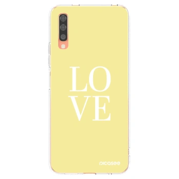 Picasee silikonski prozorni ovitek za Samsung Galaxy A70 A705F - Love