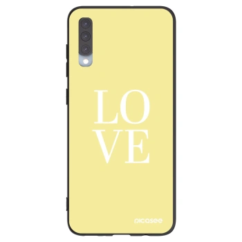 Picasee silikonski črni ovitek za Samsung Galaxy A70 A705F - Love