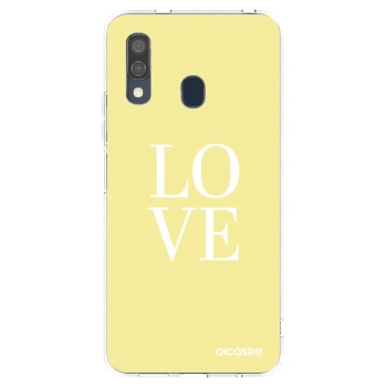 Picasee silikonski prozorni ovitek za Samsung Galaxy A40 A405F - Love