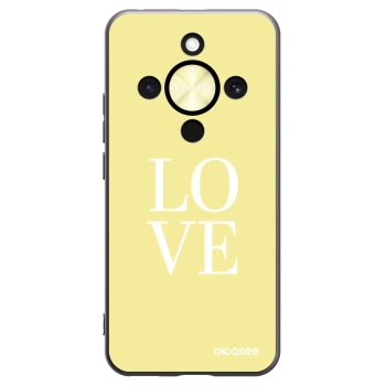 Picasee silikonski črni ovitek za Honor Magic8 Lite 5G - Love