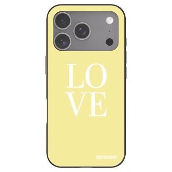 Picasee silikonski črni ovitek za Apple iPhone 18 Pro - Love