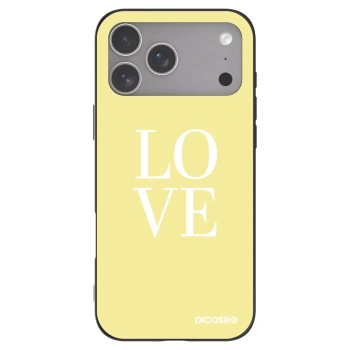 Picasee silikonski črni ovitek za Apple iPhone 18 Pro Max - Love