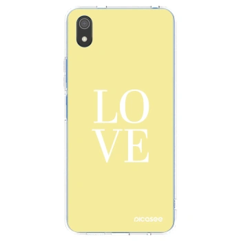 Picasee silikonski prozorni ovitek za Xiaomi Redmi 7A - Love