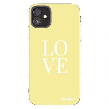 Picasee silikonski prozorni ovitek za Apple iPhone 11 - Love