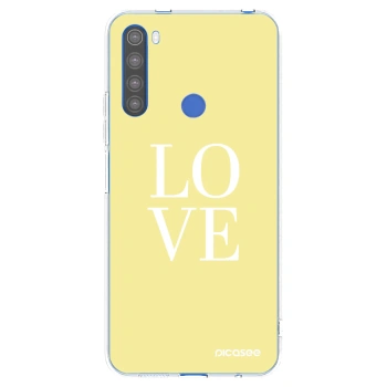 Picasee silikonski prozorni ovitek za Xiaomi Redmi Note 8T - Love