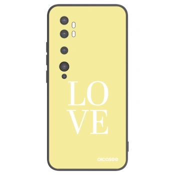 Picasee silikonski črni ovitek za Xiaomi Mi Note 10 (Pro) - Love
