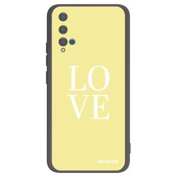 Picasee silikonski črni ovitek za Huawei Nova 5T - Love