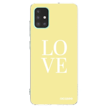 Picasee silikonski prozorni ovitek za Samsung Galaxy A51 A515F - Love