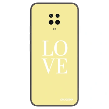 Picasee silikonski črni ovitek za Xiaomi Redmi Note 9S - Love
