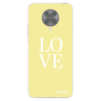 Picasee silikonski prozorni ovitek za Xiaomi Poco F2 Pro - Love