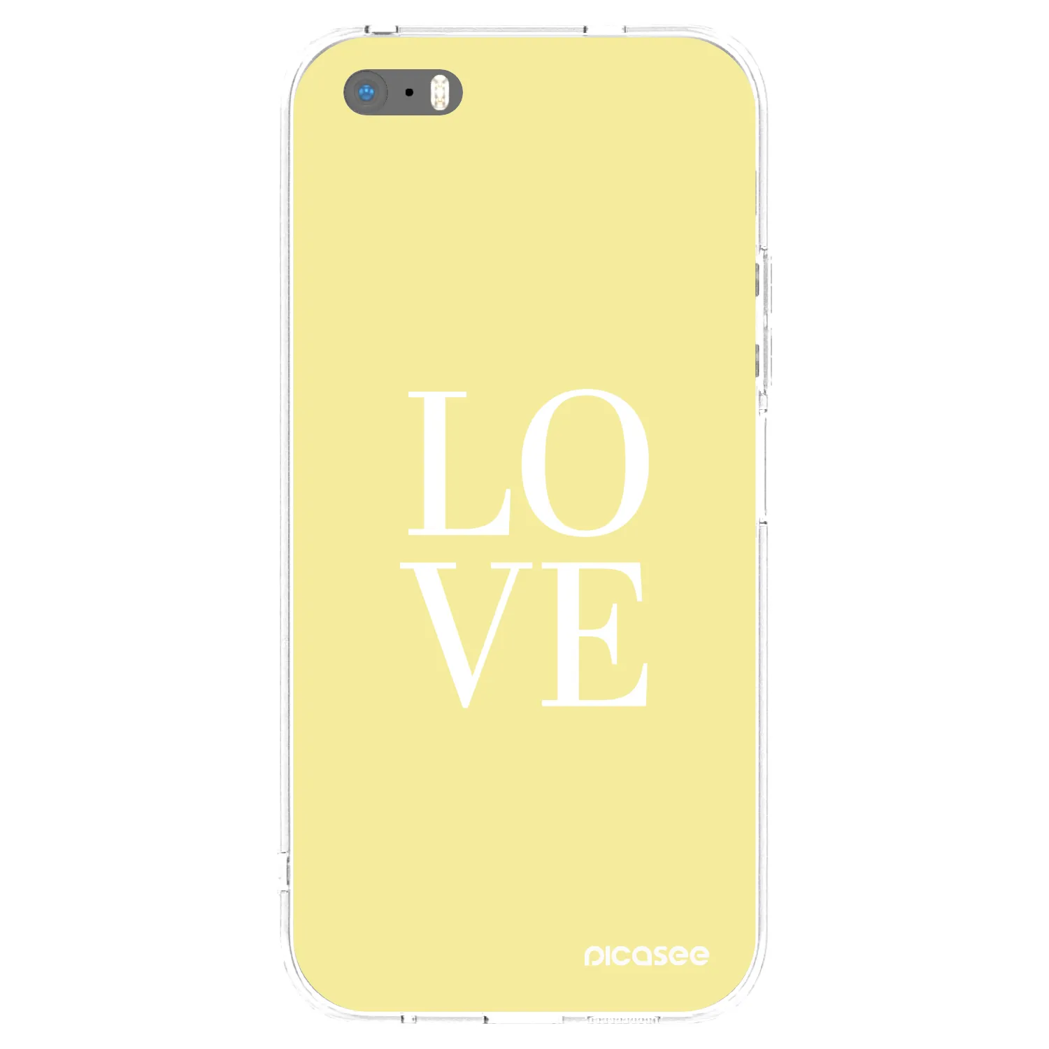 Picasee silikonski prozorni ovitek za Apple iPhone 5/5S/SE - Love