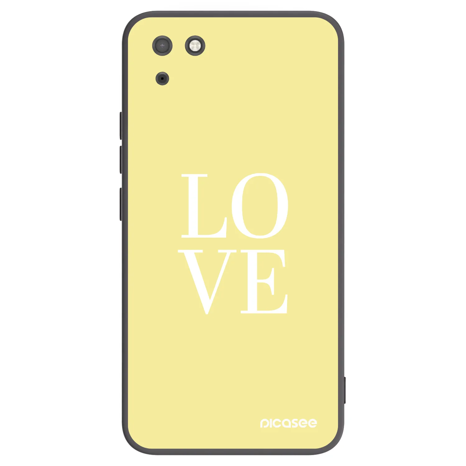 Picasee silikonski črni ovitek za Huawei Y5P - Love