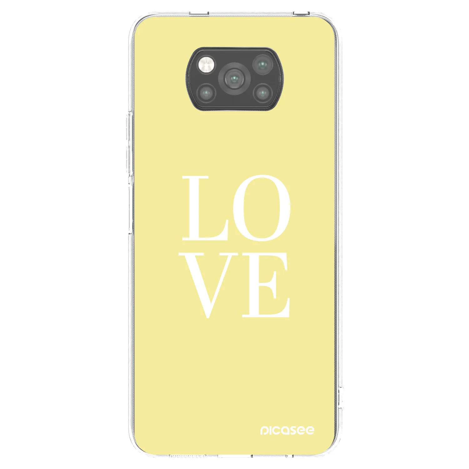 Picasee silikonski črni ovitek za Xiaomi Poco X3 - Love
